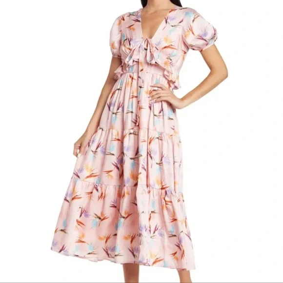 maisie tiered midi dress Masie Tiered Midi Dress